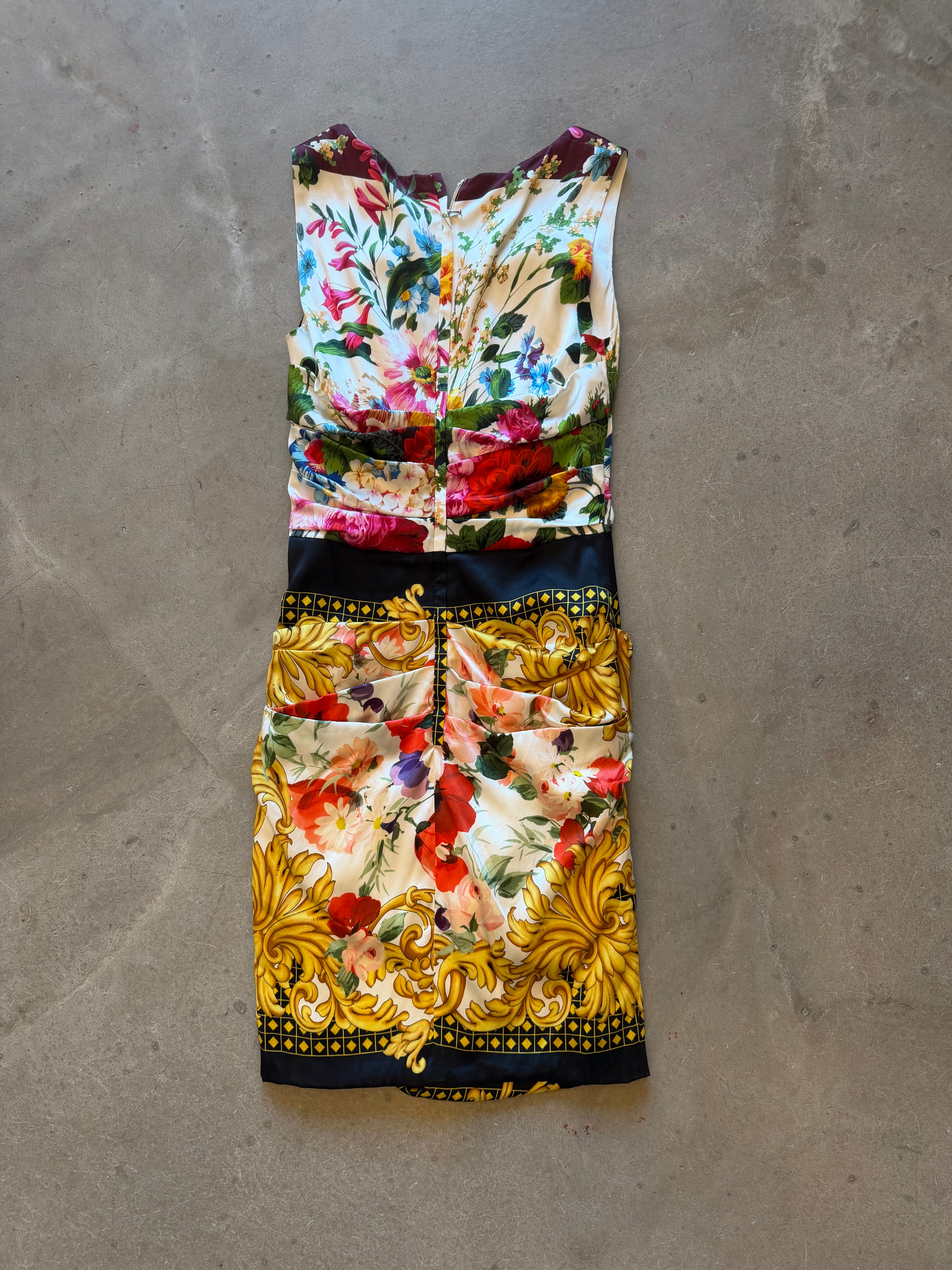 Silk Floral Printed Dress