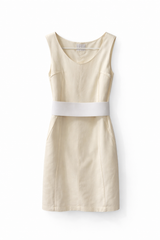 Ivory Dress with Band