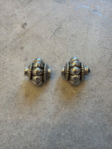 Embellished Silver Clip Earrings