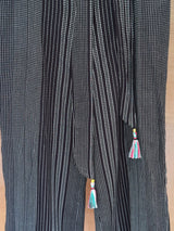Silk Pants with Fringed Tie