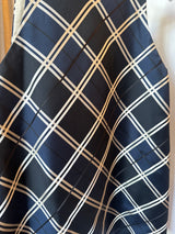 Checked Silk Dress
