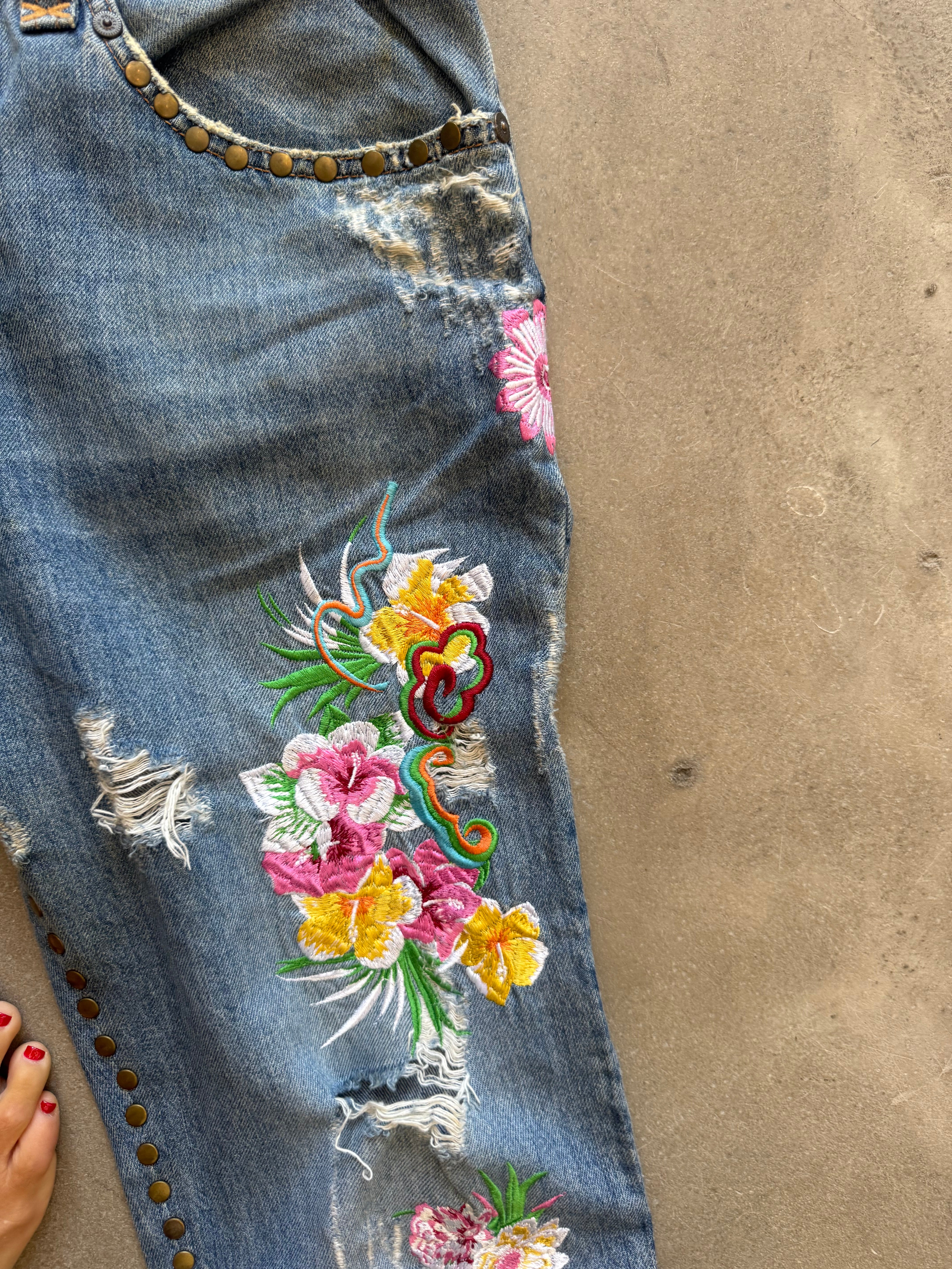 Floral Embroidered Denim 2003