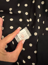 Vintage Comme des Garçons Polka Dot Chiffon Vest Blouse c. 1990s