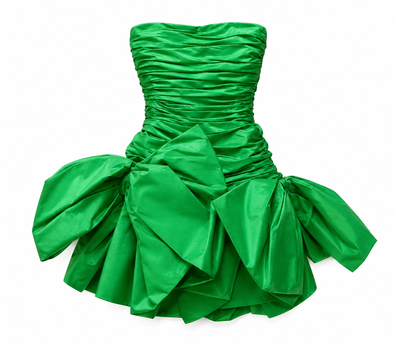 Green Vintage bow dress