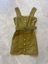 Green Linen Dress