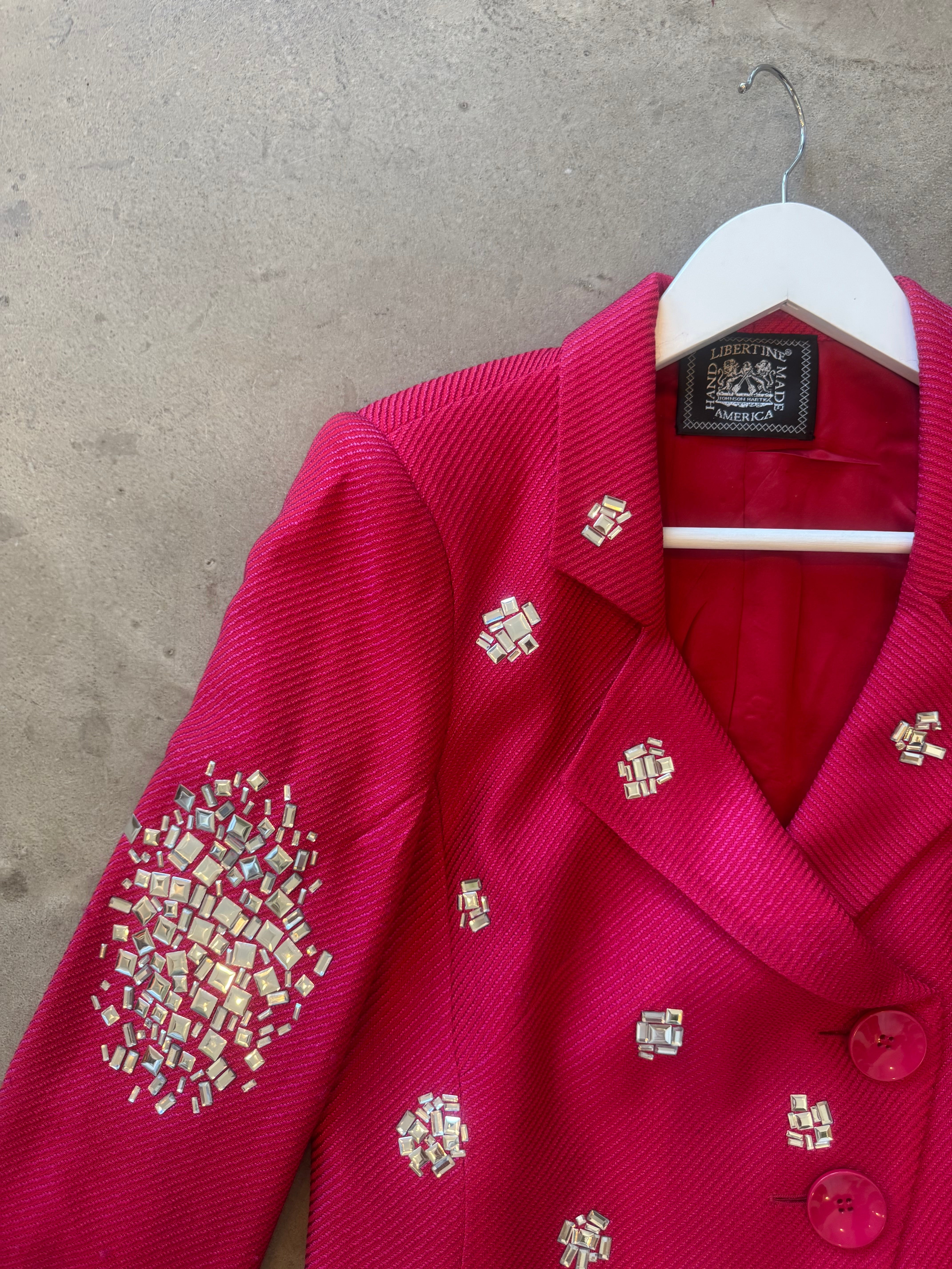 Red and Diamanté Blazer