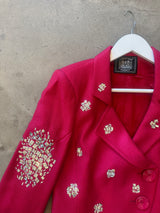 Red and Diamanté Blazer