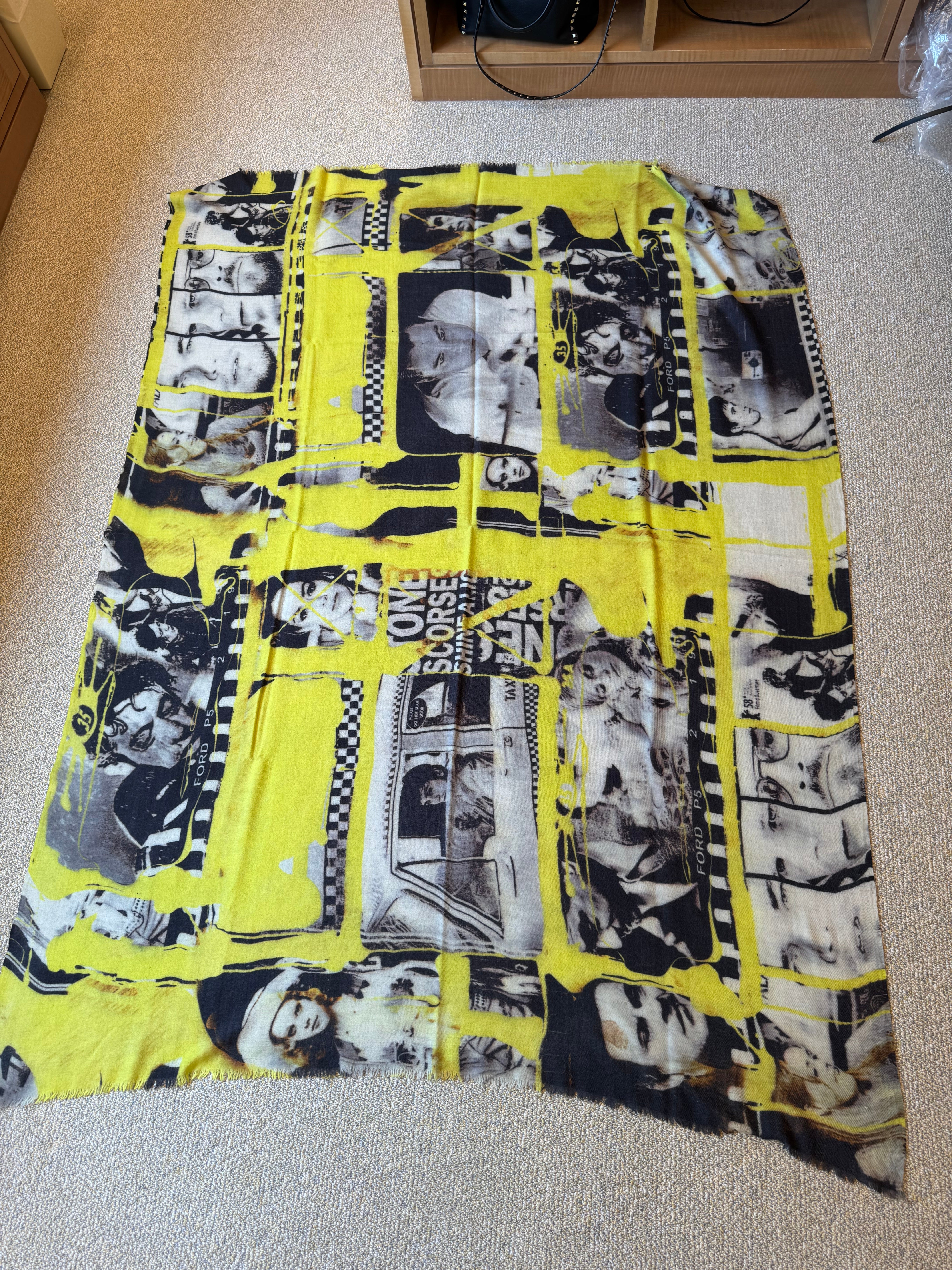 Neon Print Cashmere Scarf