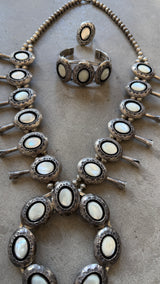 ’70s Mother of Pearl Squash Blossom Set