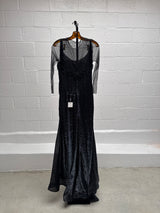 Beaded Black Gown