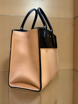 Tan and Black City Steamer MM Gold Hardware