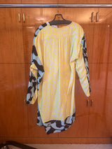 Printed Long Sleeved Tunic Dress