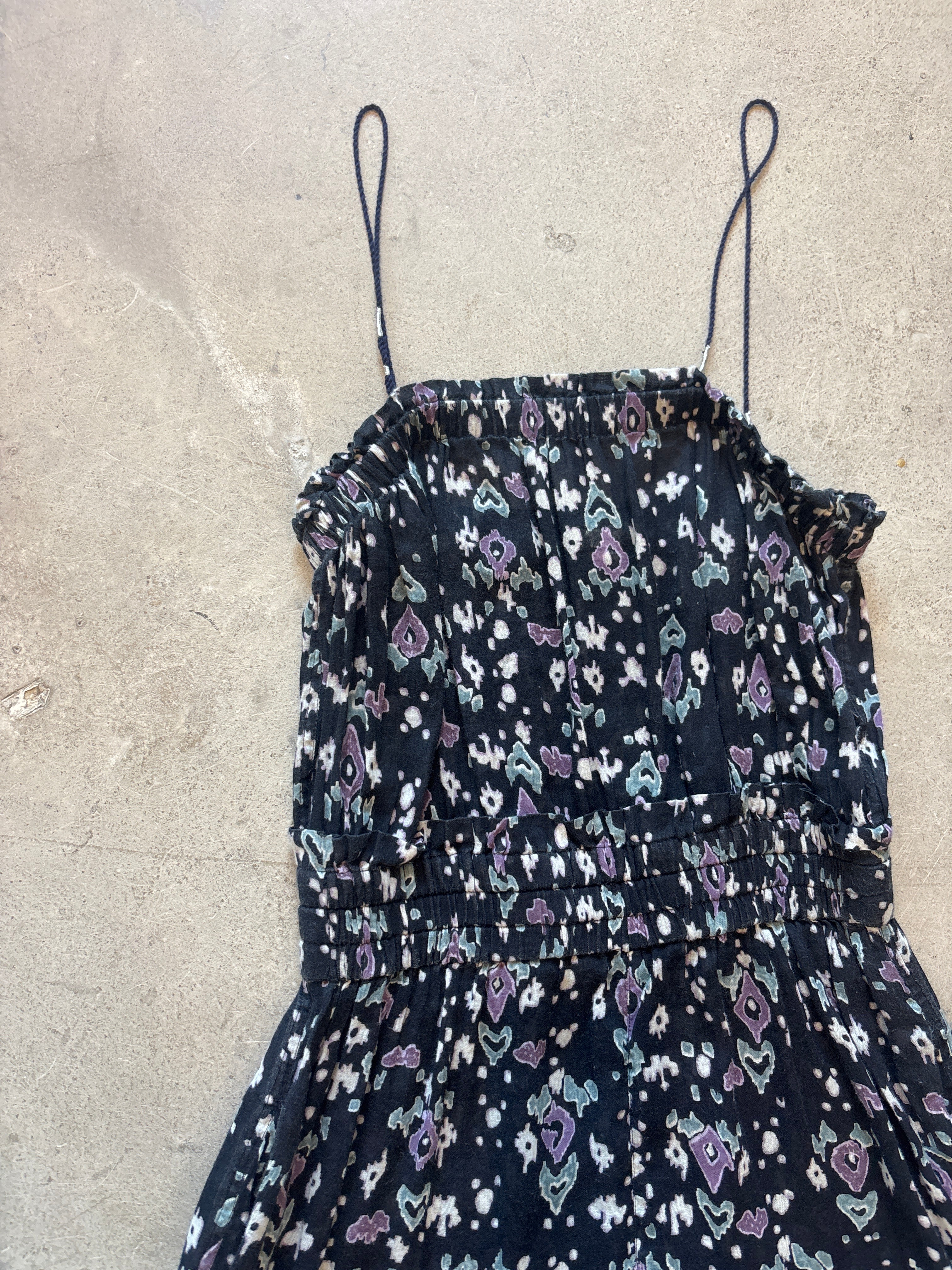 Navy Floral Jumpsuit