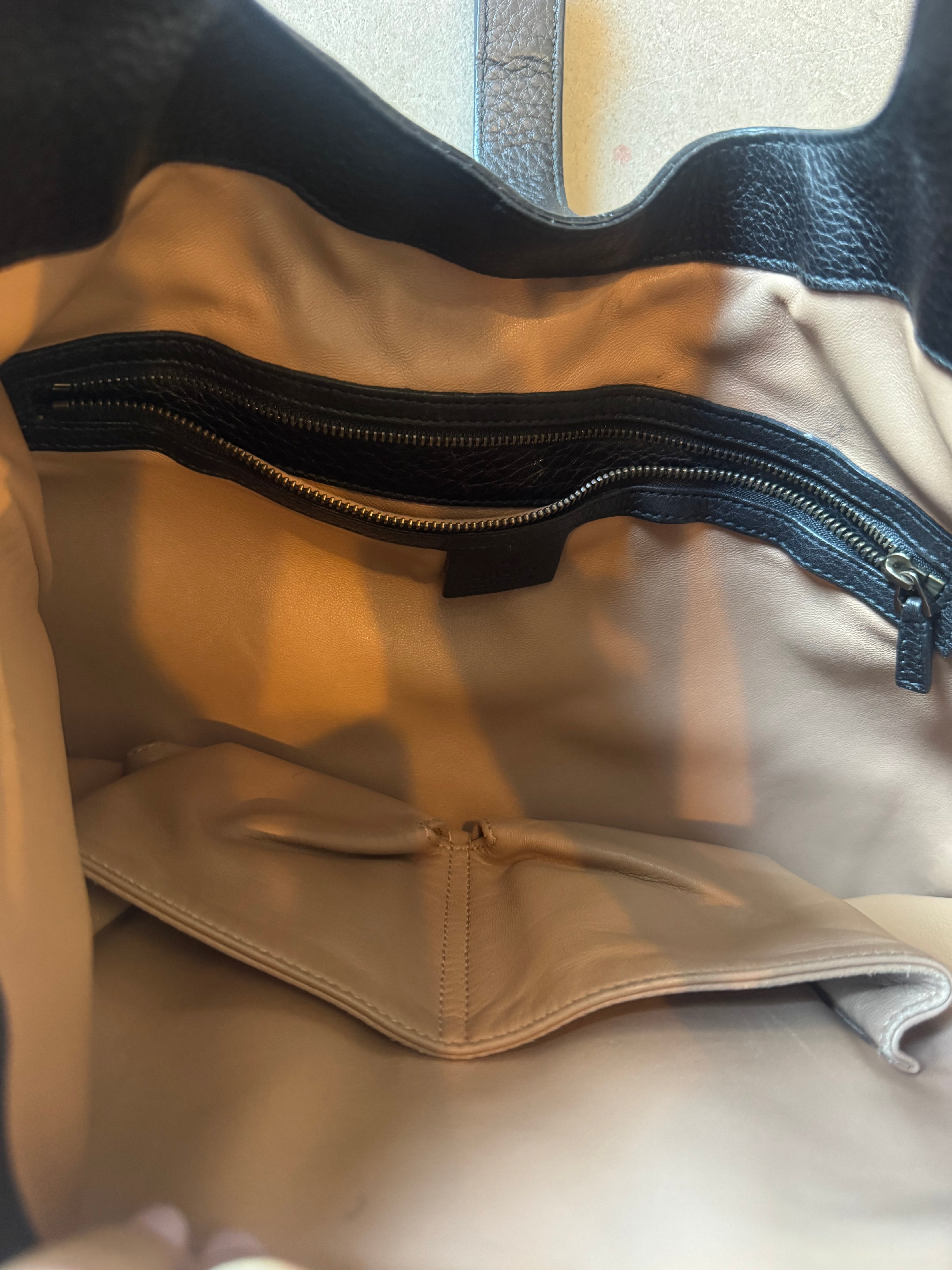 Gucci New Jackie Nouveau Fringe Hobo Bag
Black Suede | Circa 2014