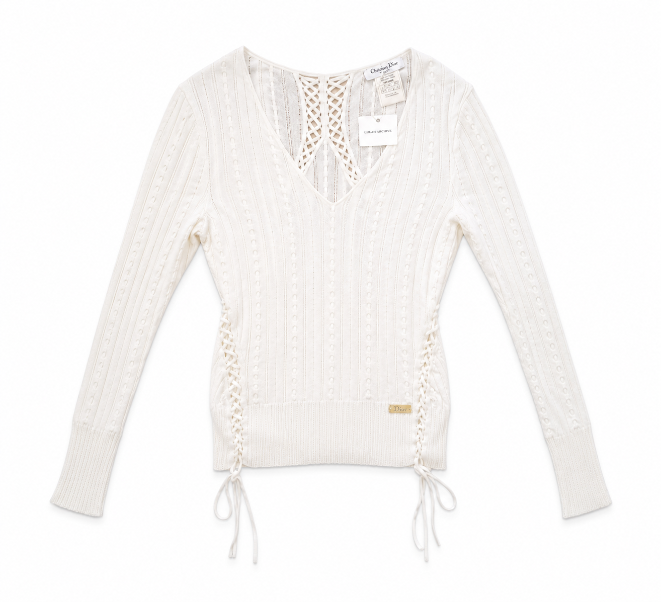 Corset Knit Sweater Top s/s 2004