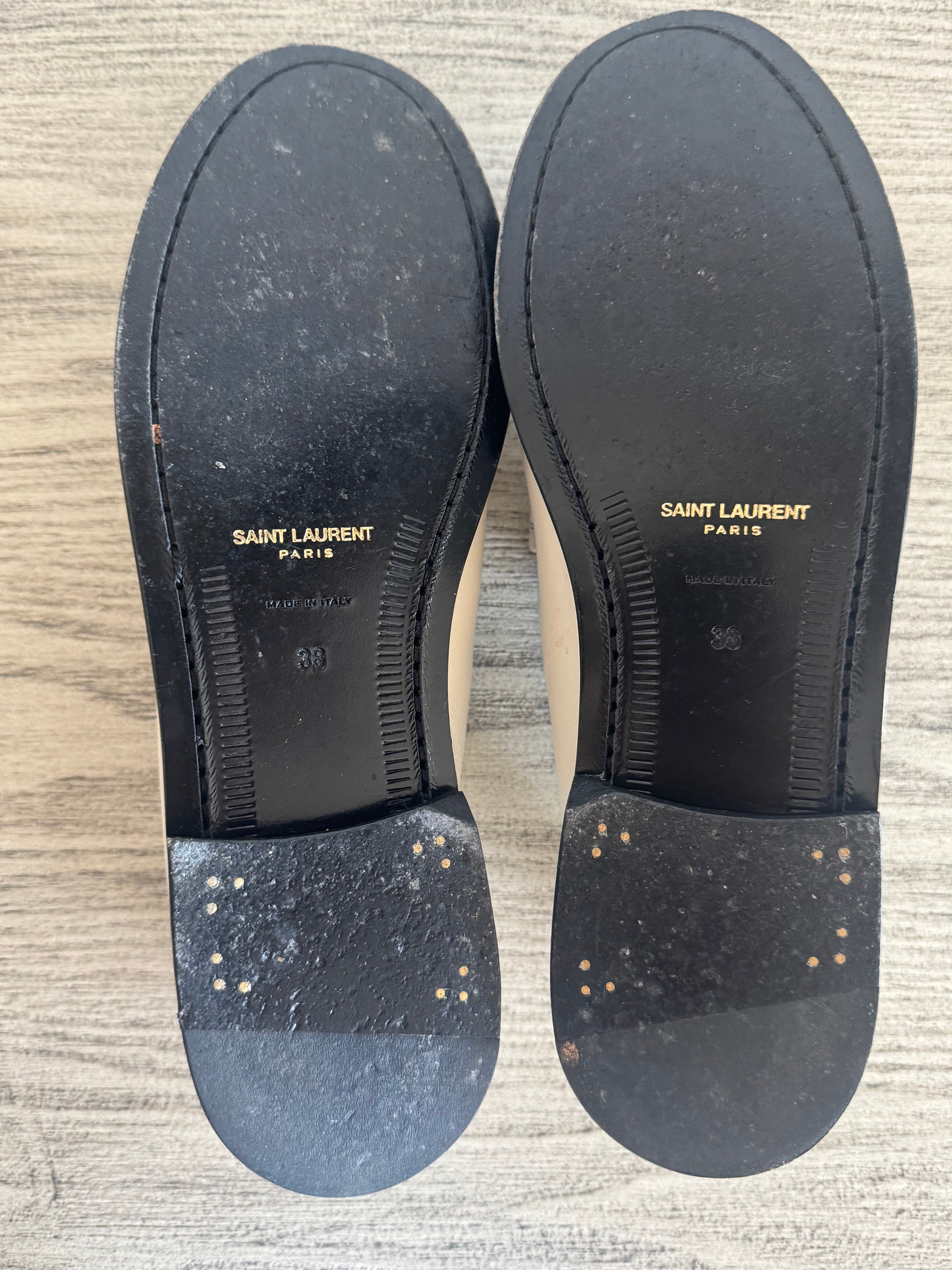 Le Leather YSL Penny Loafers