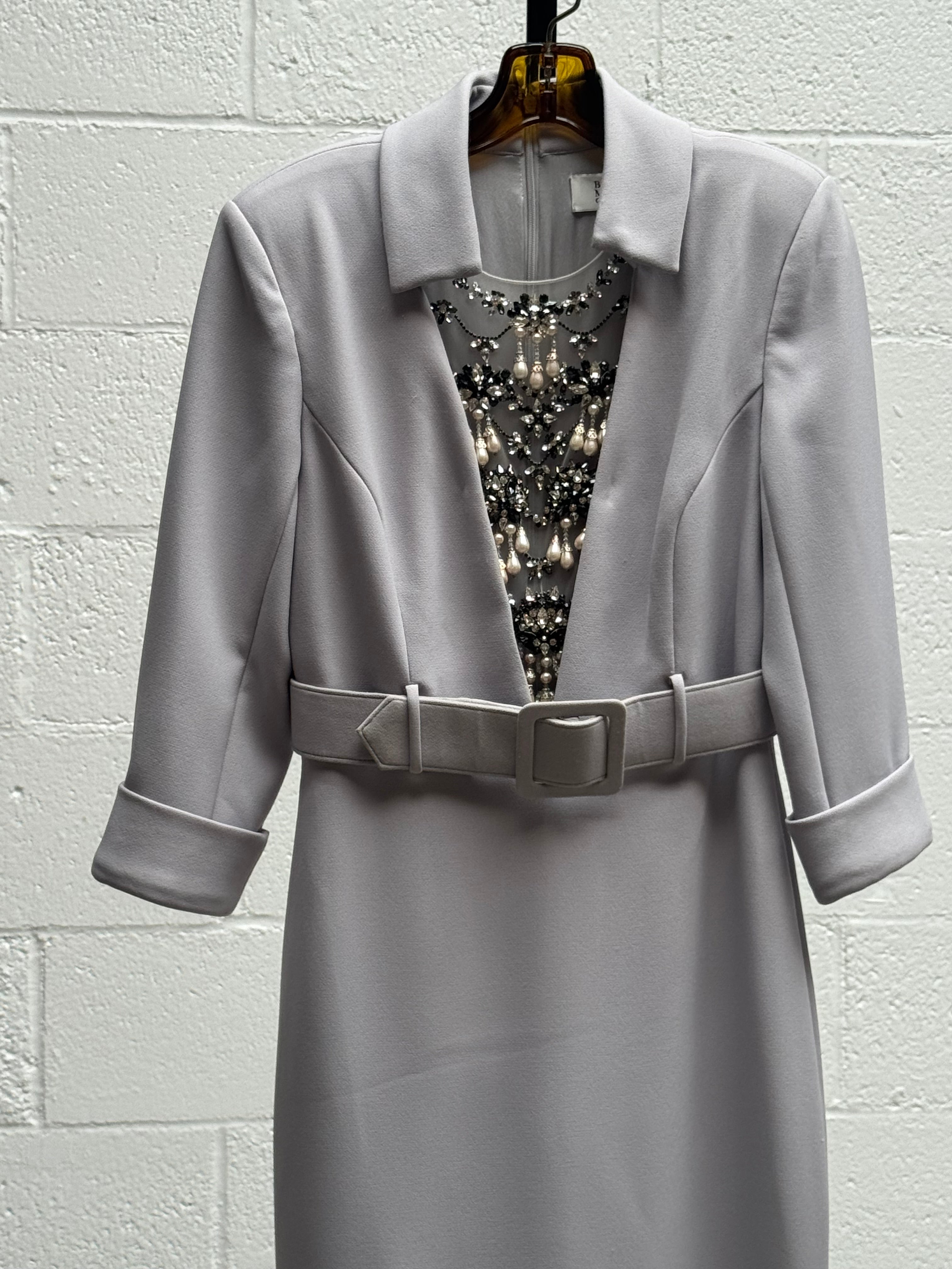 Grey Dress with Beading