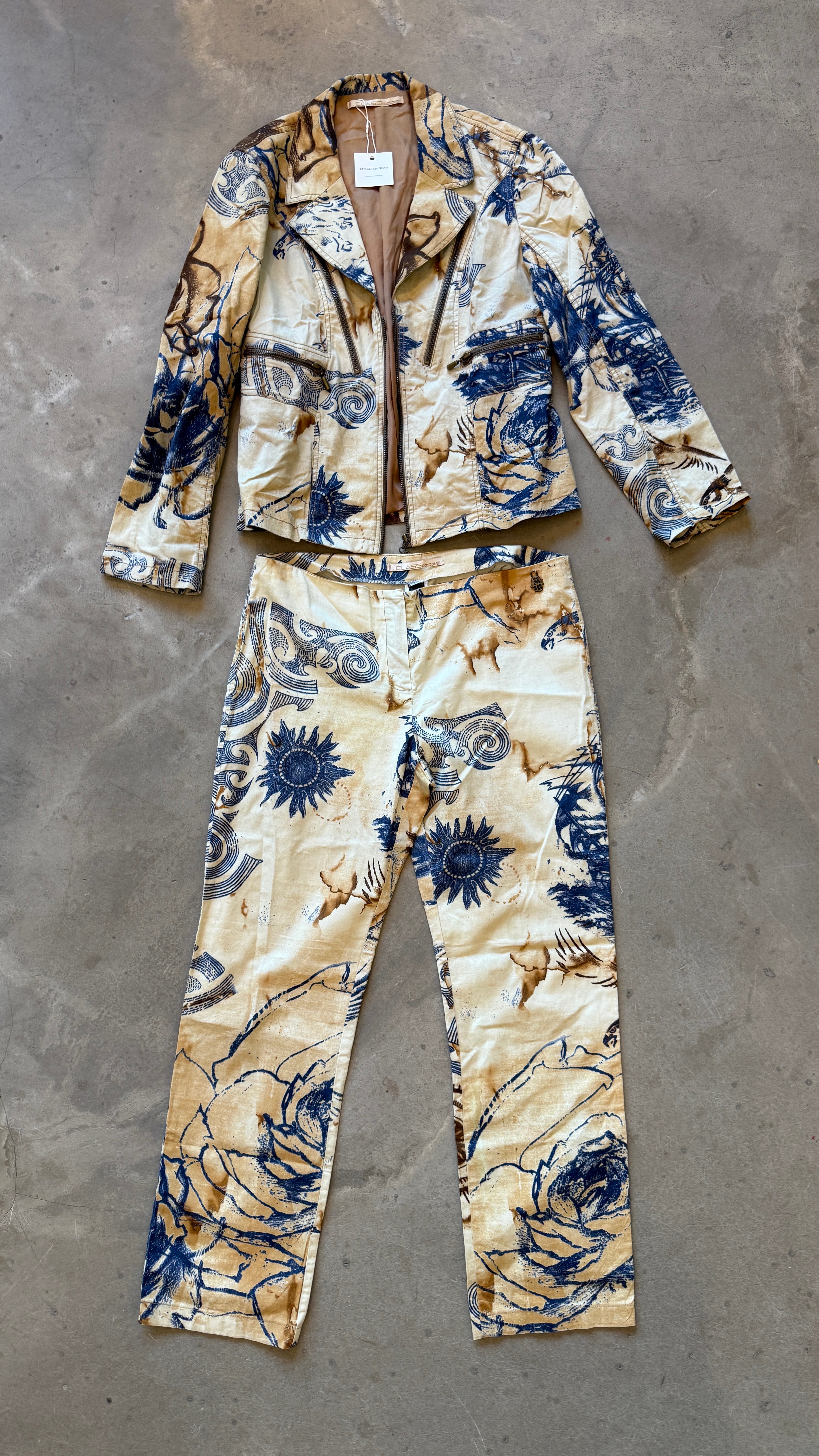 S/S2003 Tattoo Jeans&Jacket Set