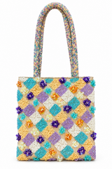 Vintage Flower Beaded Mini Bag