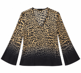 Cheetah Ombré Blouse