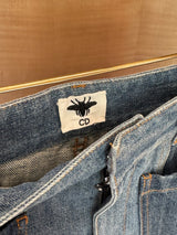 Jeans with Patchwork and Flare Bell Bottoms