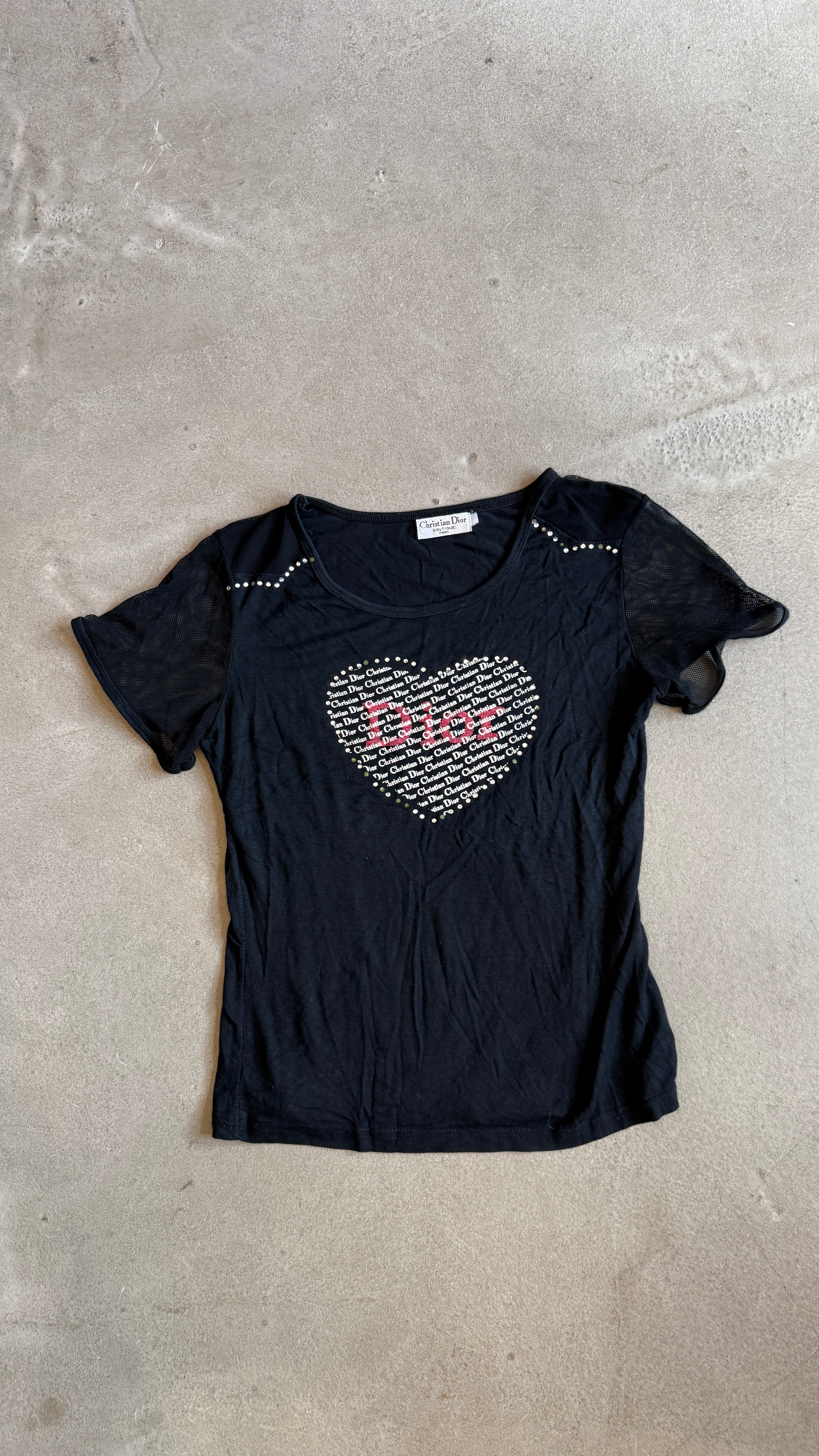 Mesh Sleeve T-shirt