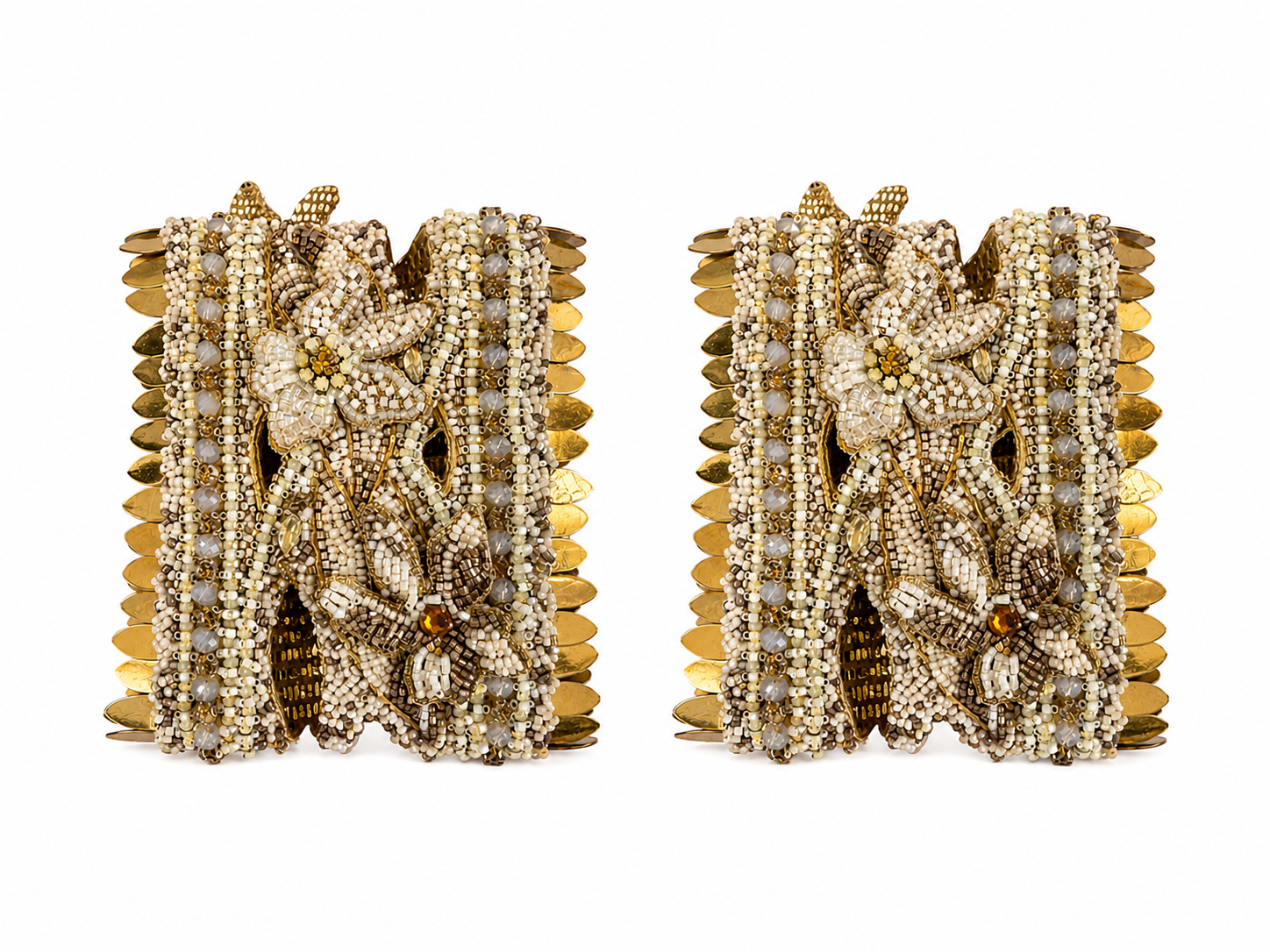 Set of two sequins cuffs x Iris Apfel