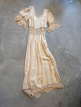 Silk and Crochet Dress
