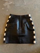 Leather Racer Skirt