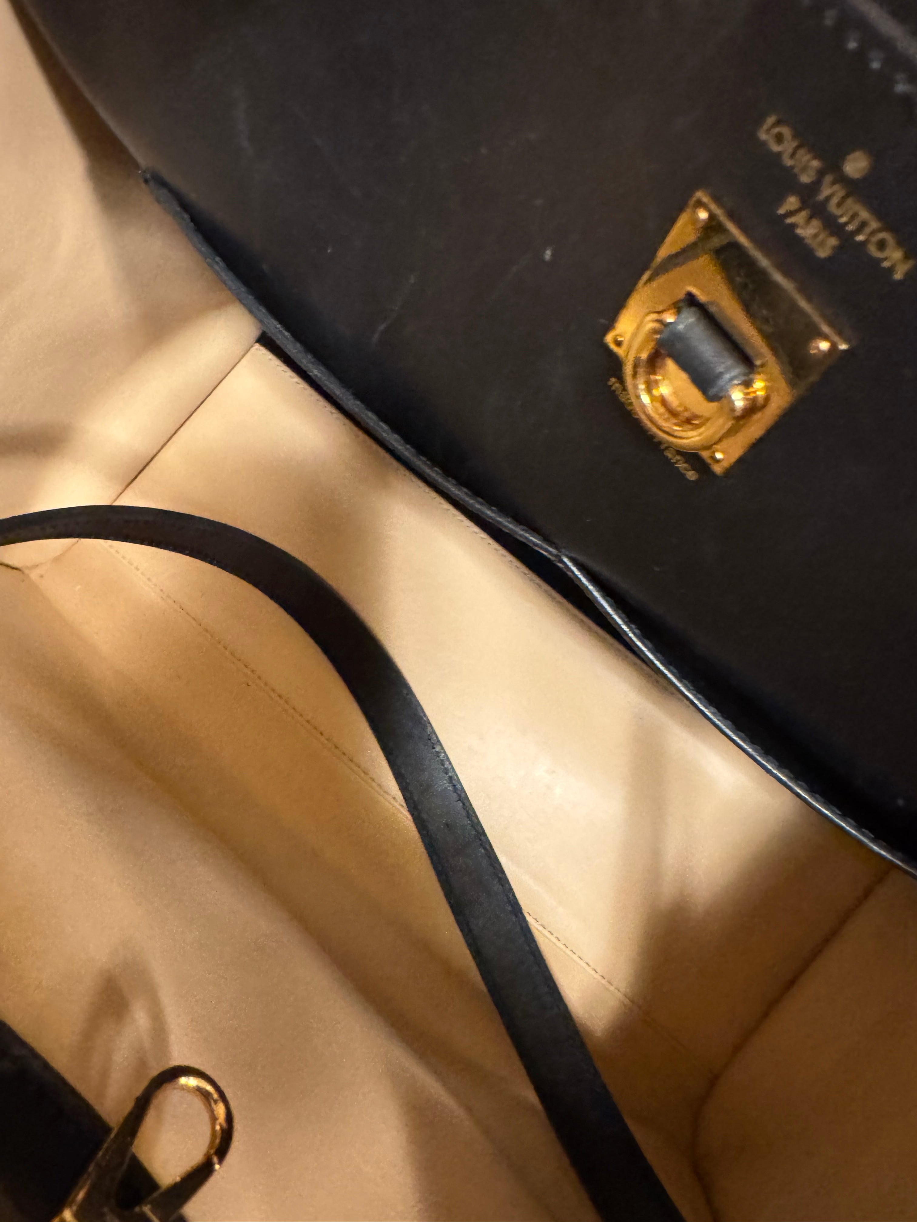 Tan and Black City Steamer MM Gold Hardware