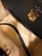 Tan and Black City Steamer MM Gold Hardware