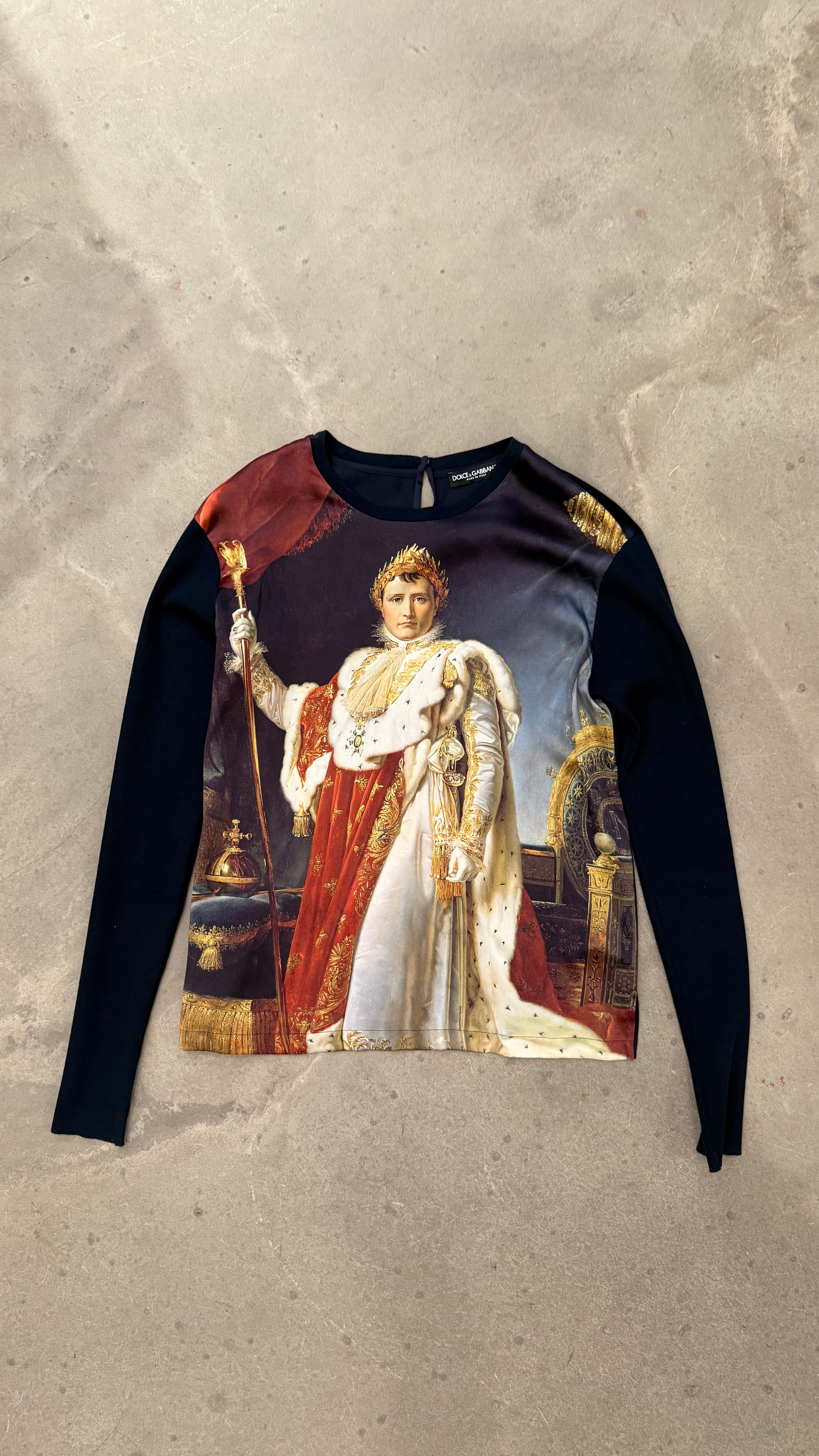 Napoleon Satin Long Sleeve Top