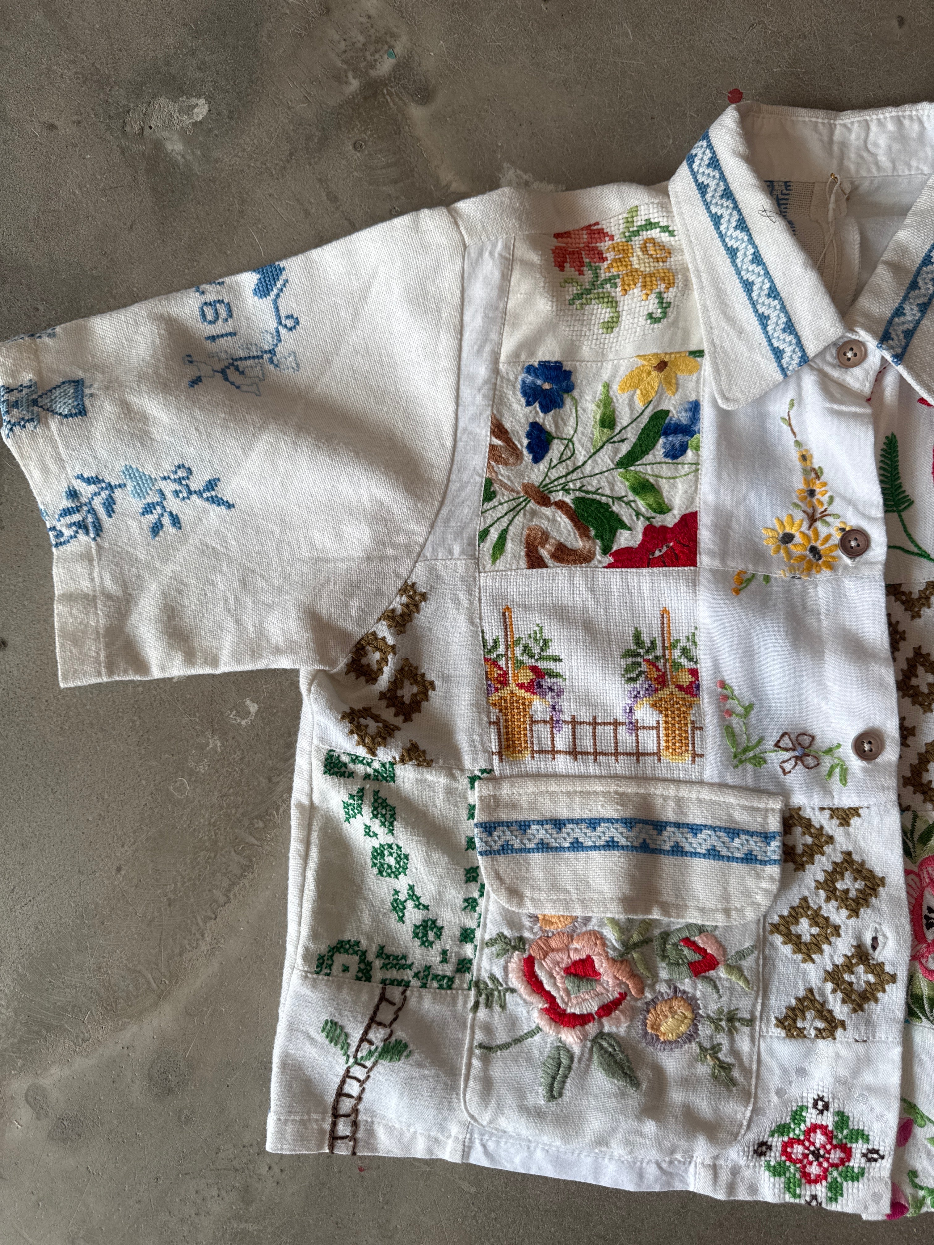 Vintage Hand Embroidered Set
