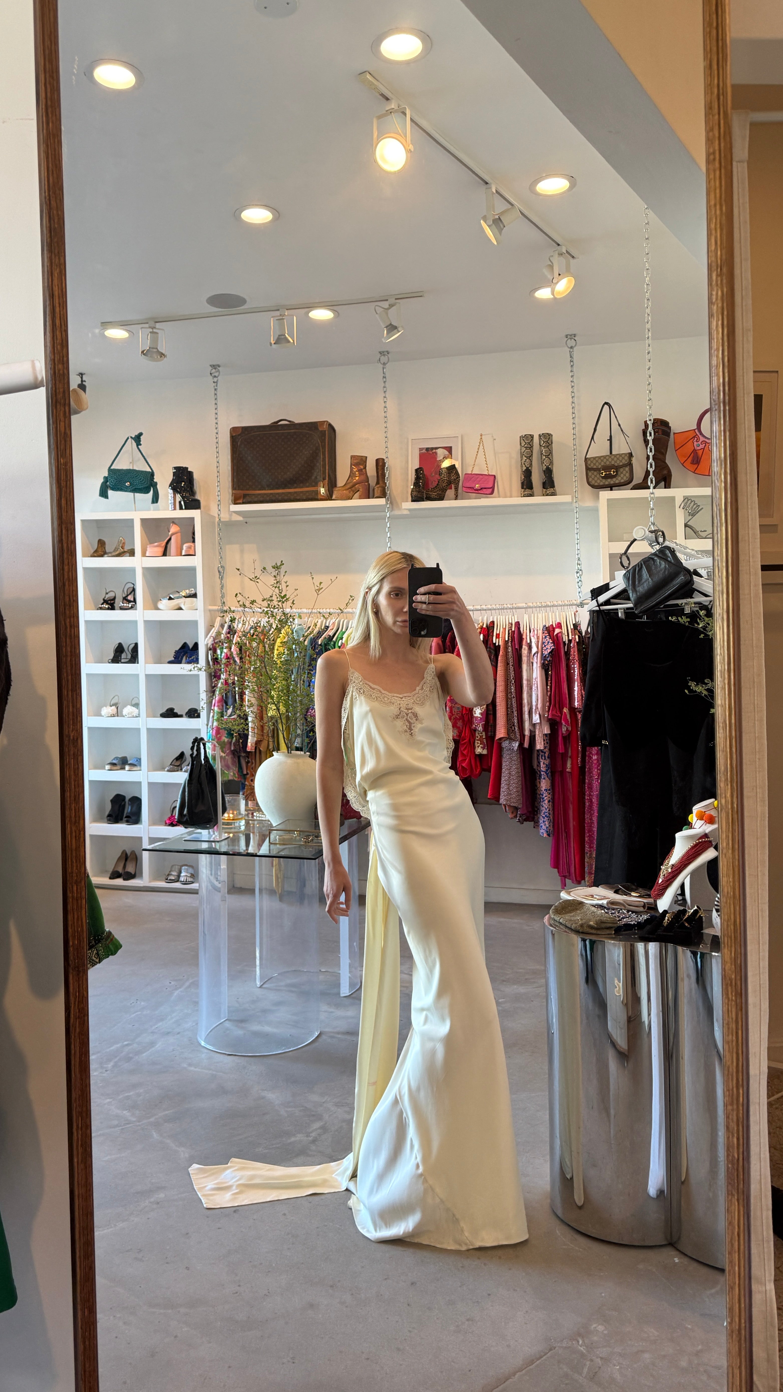 Cream Silk Gown