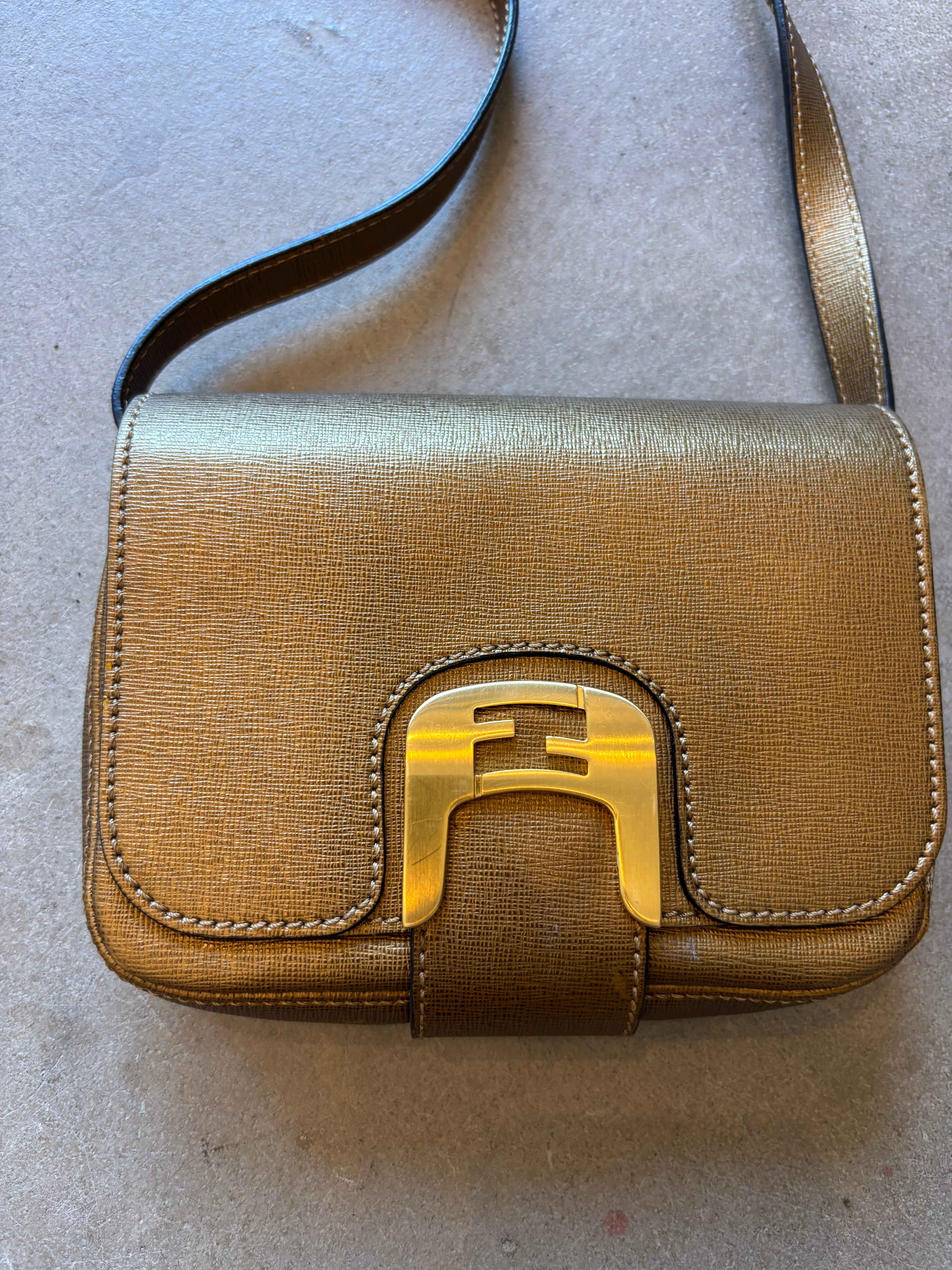 Bronze Purse with Gold Clasp
