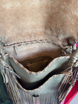 Vintage Leather Fringe Bag