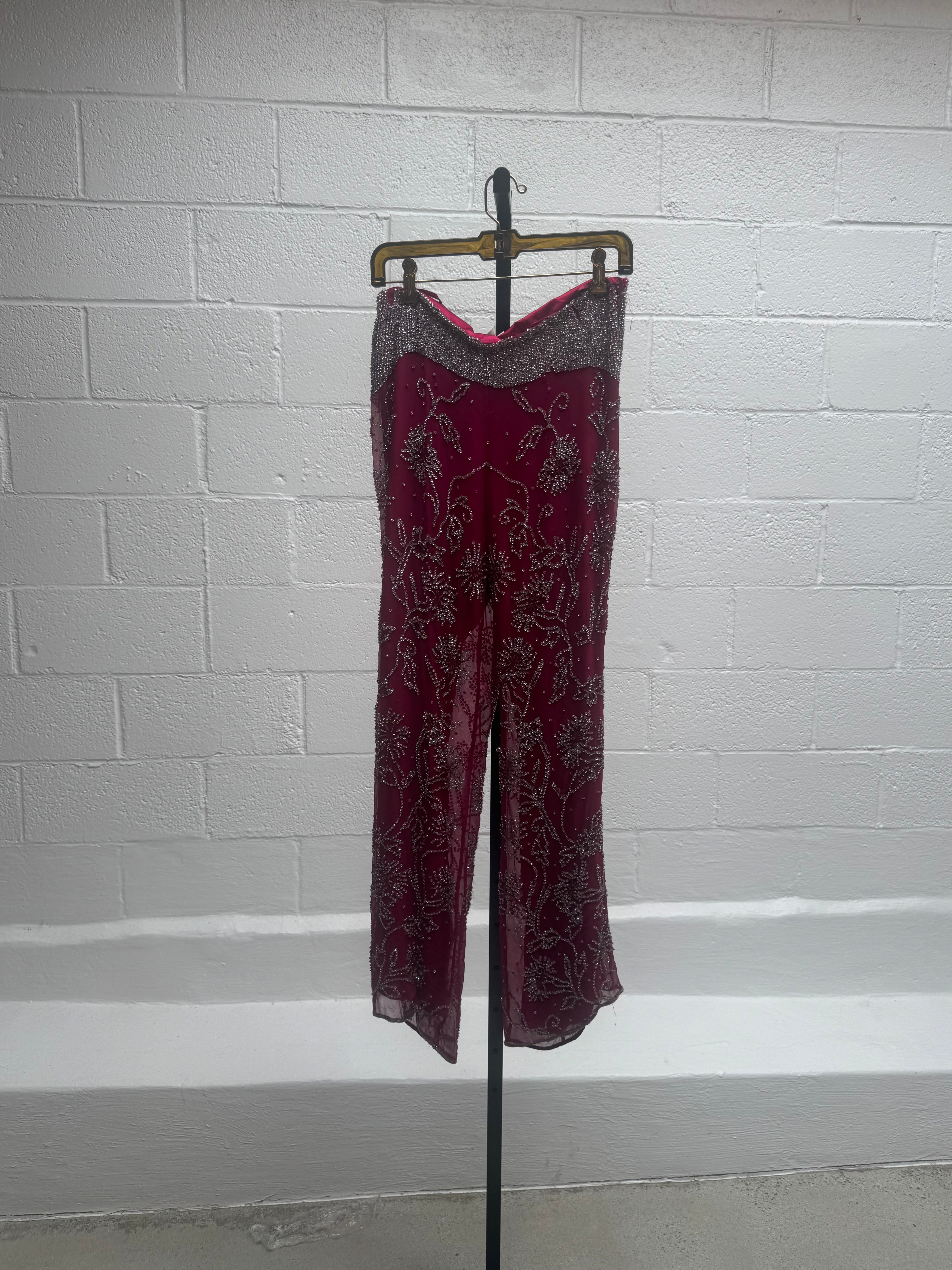 Beaded Pink Pants