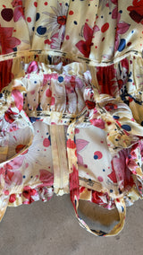 Vintage Silk Floral Dress