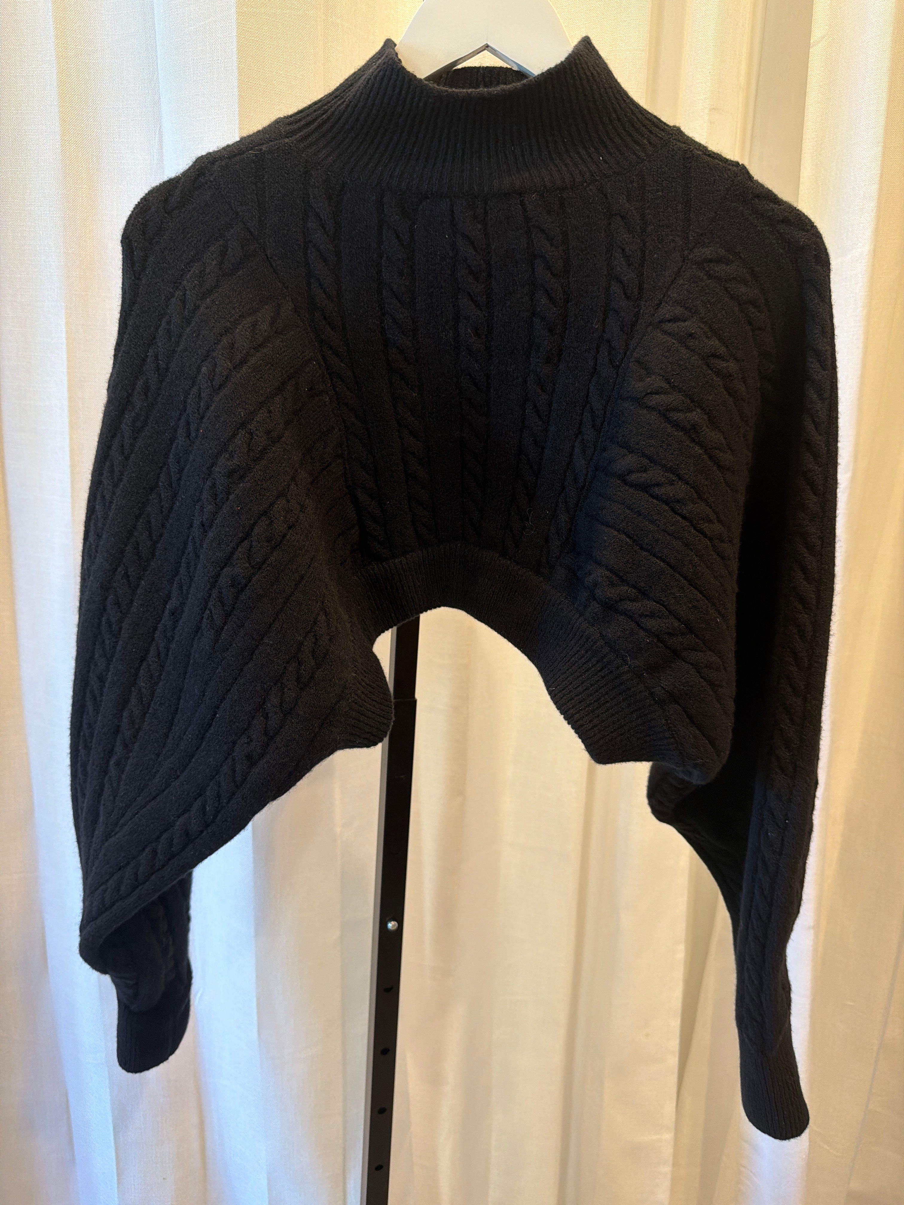 Cropped Knit Sweater