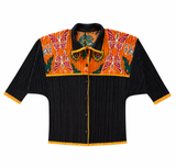 Rare  Pleated  Butterfly & Western Top
