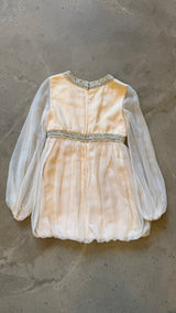 1960s Cream Rhinestone