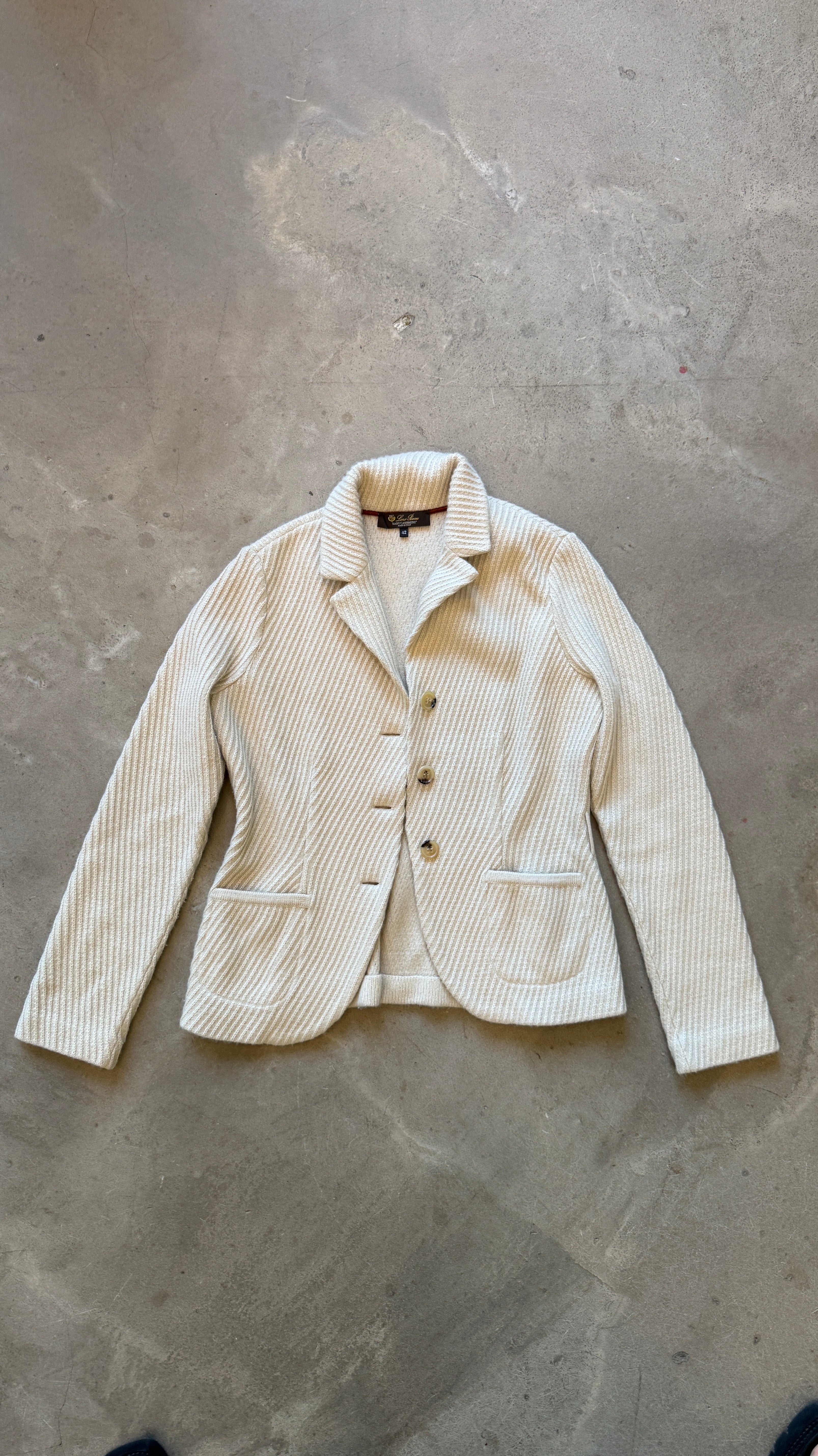 Cream Cashmere Blazer