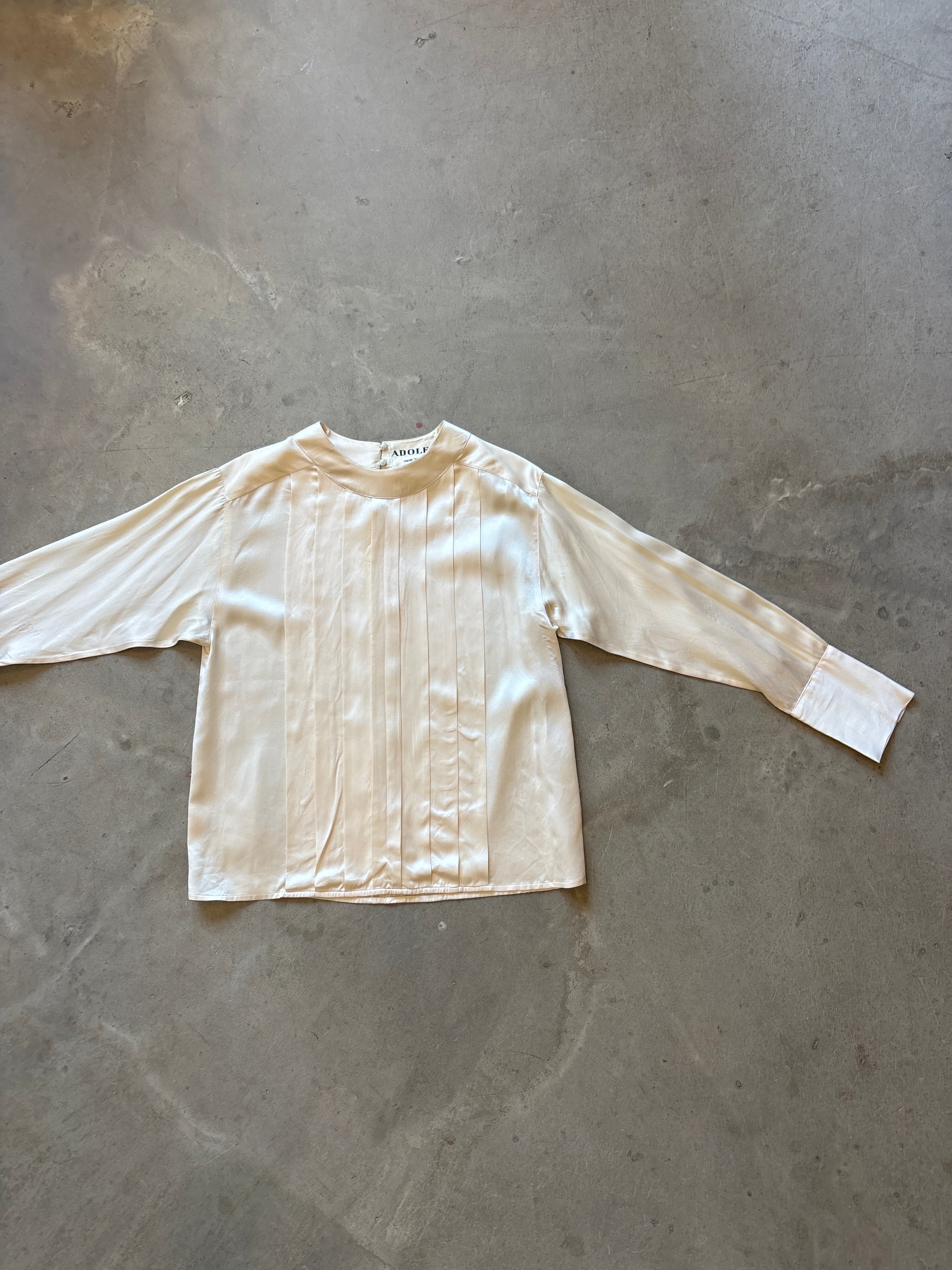 White Silk Blouse