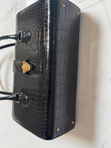 Black Crocodile Bag