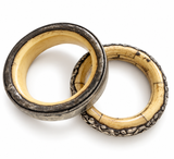 Silver and Bone Bracelets