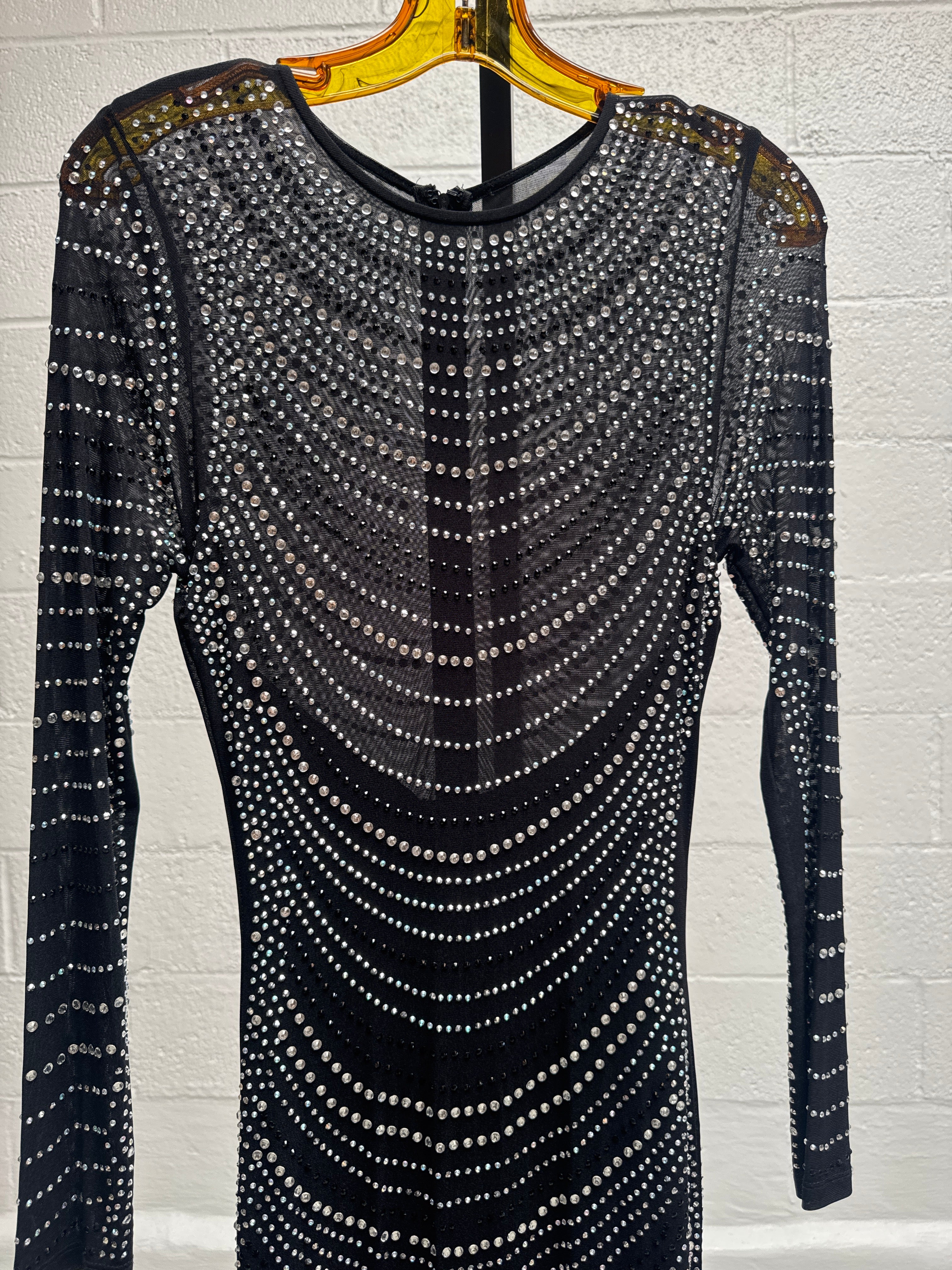 Sheer Rhinestone dress
