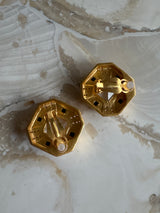 Gold Art Deco Clip On’s