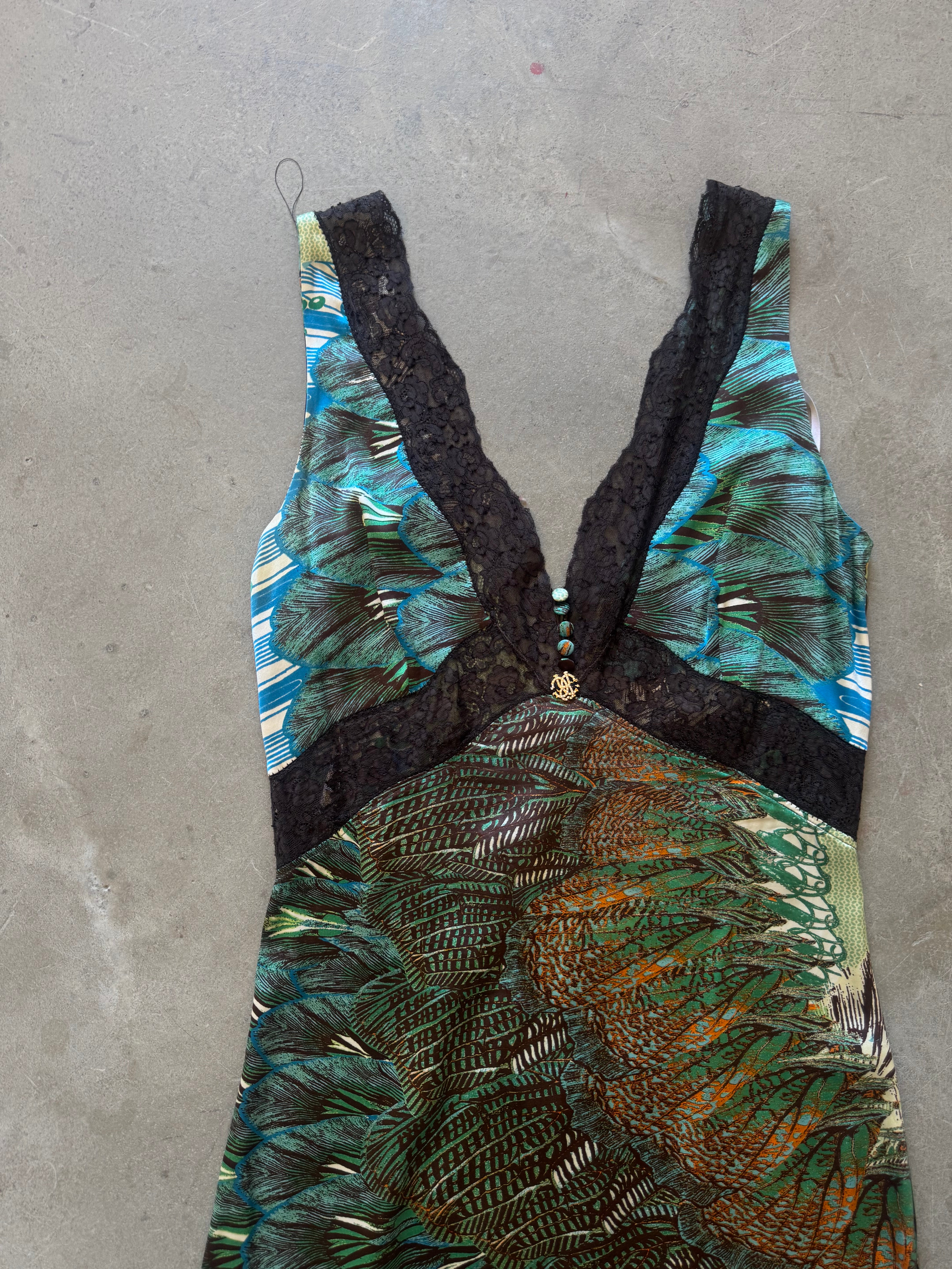 Peacock Print Vintage Dress 2012