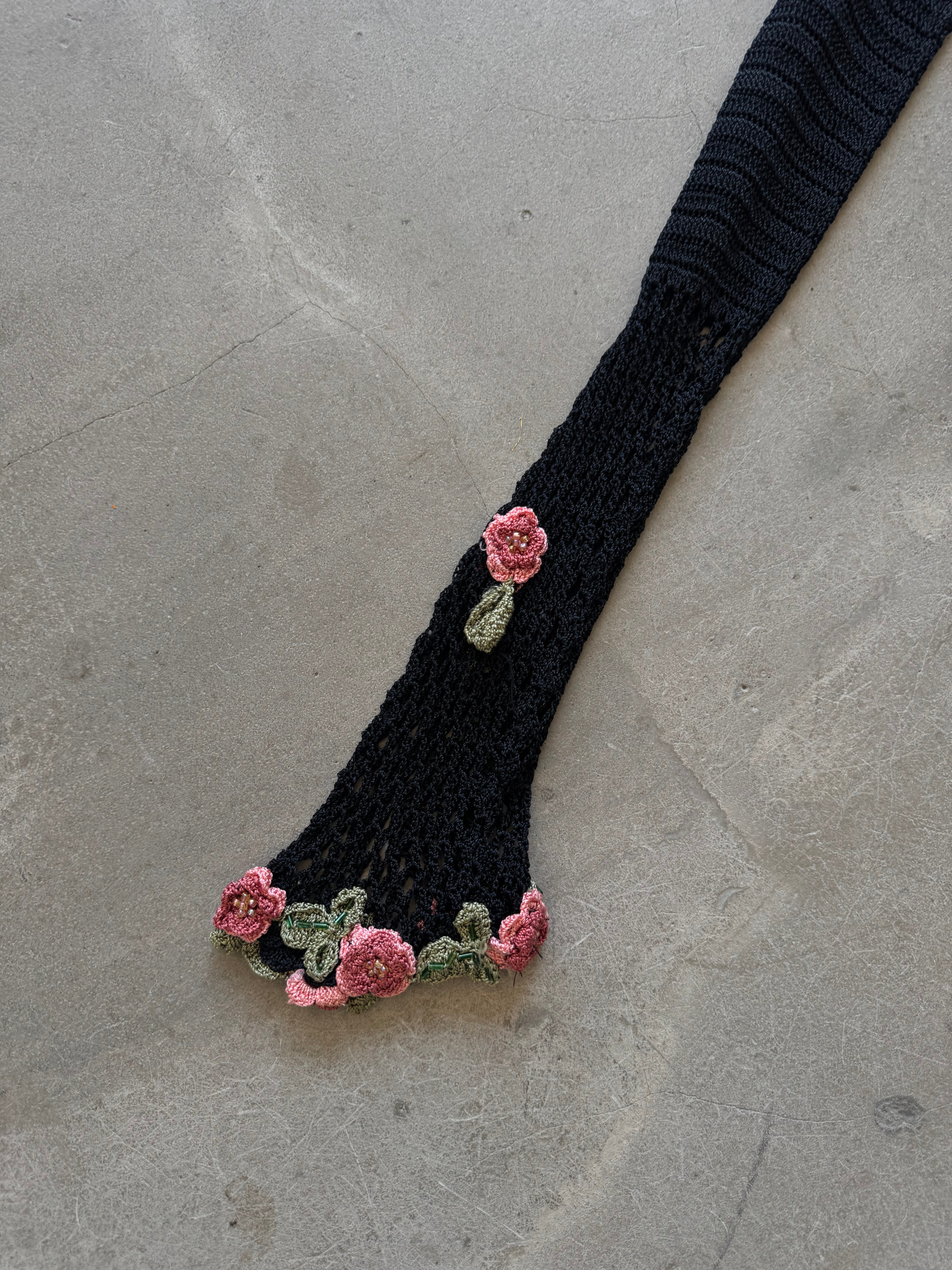 Crochet Rose Vintage Cardigan