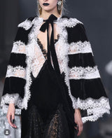 Velvet and Lace Cape FW23